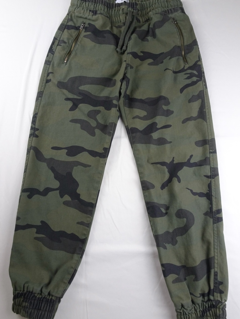 TNA Aritzia Alix Pant Camo Joggers High Rise Cotton Cargo Green XS